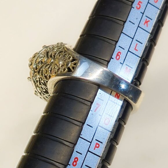 💍Faceted Natural Alexandrite Filigree Style Ring s.6.5 - Picture 5 of 5